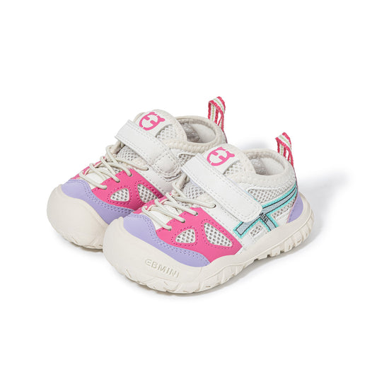 Kids Outdoor Sneakers - Breathable Mesh Secure Fit