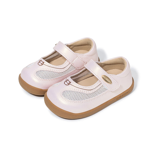EBMINI Pink Mesh Mary Jane Shoes | Princess Casual First Walker School Shoes