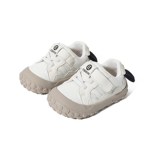 Kids Sneakers - White Mesh Breathable Casual