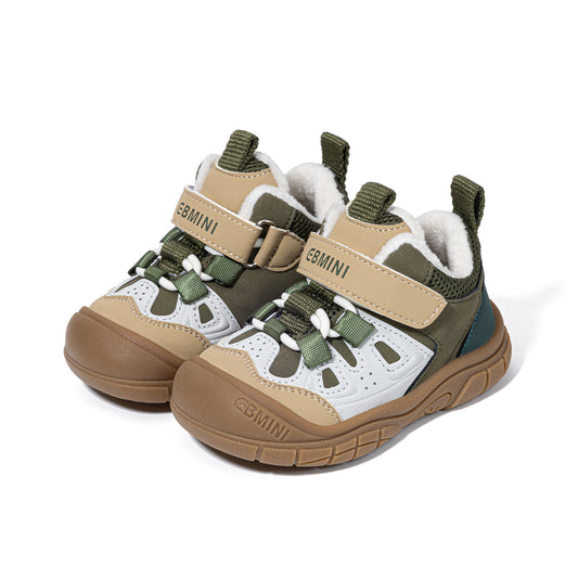 EBMINI Cosy Fleece-Lined Baby Trainers – Easy Velcro Fastening & Non-Slip Sole
