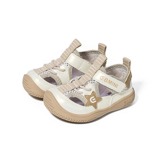 EBMINI Star Mesh Closed-Toe Toddler Sandals | Non-Slip Breathable First Walkers for Boys Girls 15M-5Y