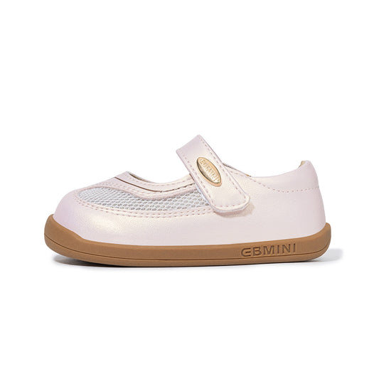 EBMINI Pink Mesh Mary Jane Shoes | Princess Casual First Walker School Shoes