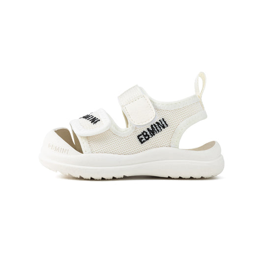 EBMINI White Breathable Closed-Toe Toddler Sandals | Non-Slip Lightweight First Walkers for Boys Girls 10M-5Y