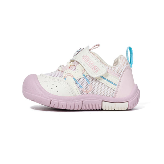 EBMINI Beige Brown Retro Closed-Toe Toddler Sneakers | Breathable Non Slip School & Casual Shoes
