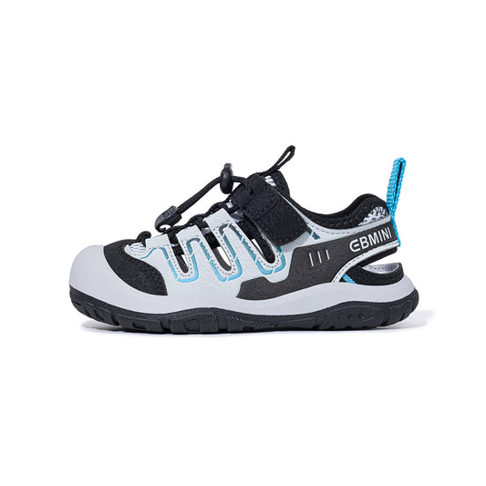 EBMINI Black Grey Blue Closed Toe Kids Hiking Sandals | Breathable Non Slip Rubber Sole Outdoor Shoes for Boys Girls 5-15Y