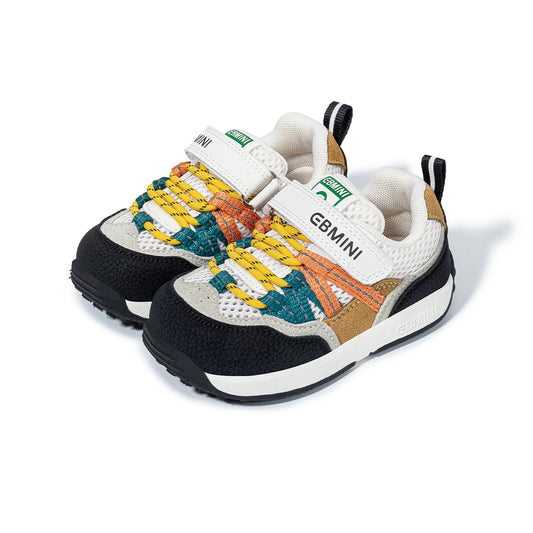 Kids Sports Sneakers - Breathable Mesh, Velcro Strap, Multi-Color