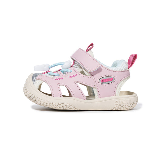 EBMINI Closed Toe Toddler Sandals | Breathable Colorblock Summer Shoes for Boys Girls 15M-5Y