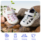 Wave Line Mesh Closed-Toe Water Toddler Sandals