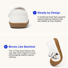 Scallop-Edge Floral Bow Closed-Toe Toddler Sandals