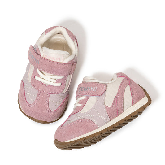 EBMINI Kids’ Velcro Trainers – Cozy Fleece & Easy On/Off
