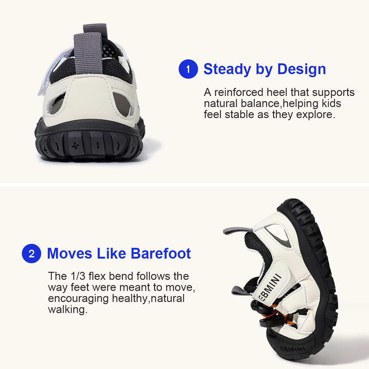 Bungee Lace Closed-Toe Toddler Sandals