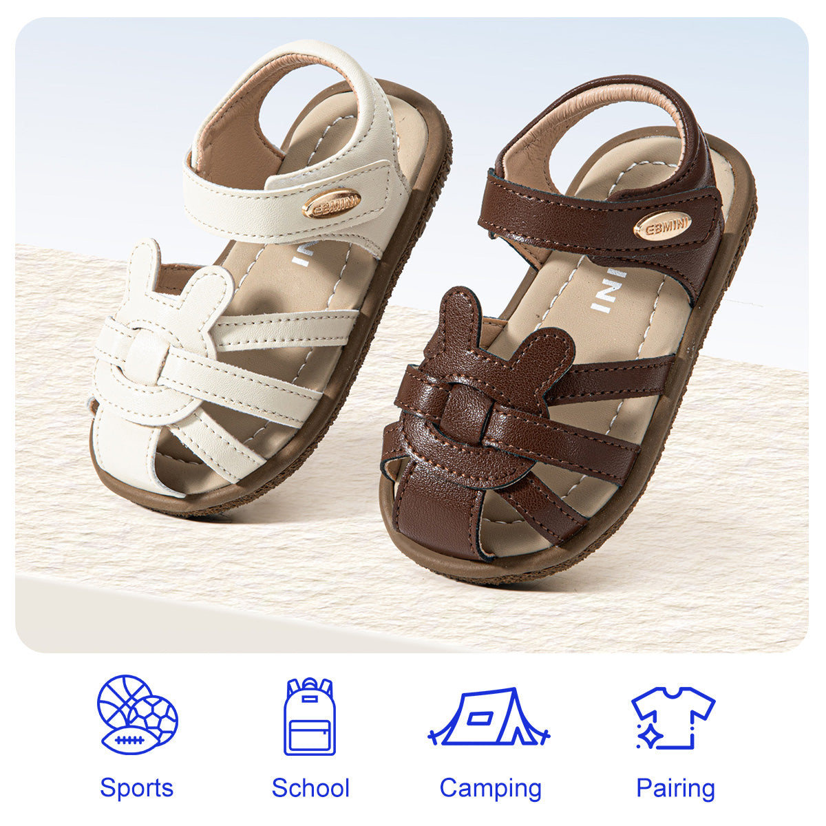 Bunny Ear Front Toddler Sandals