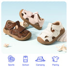 Perforated Roman T-Strap Toddler Sandals