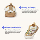 Heart Patch Colorblock Closed-Toe Toddler Sandals