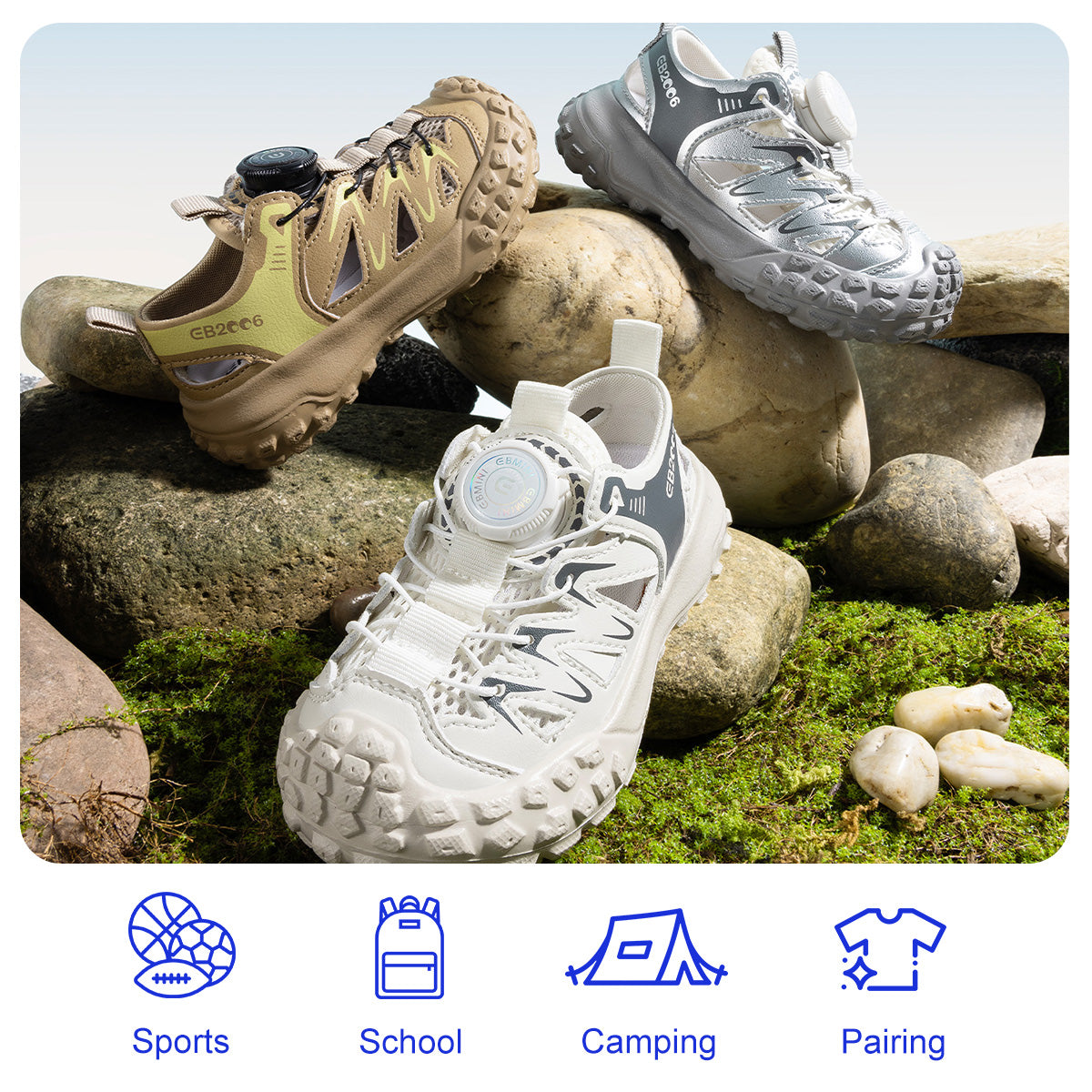 Rotary Buckle Trail Toddler Sandals