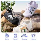 Wave Graphic Mesh Closed-Toe Toddler Sandals