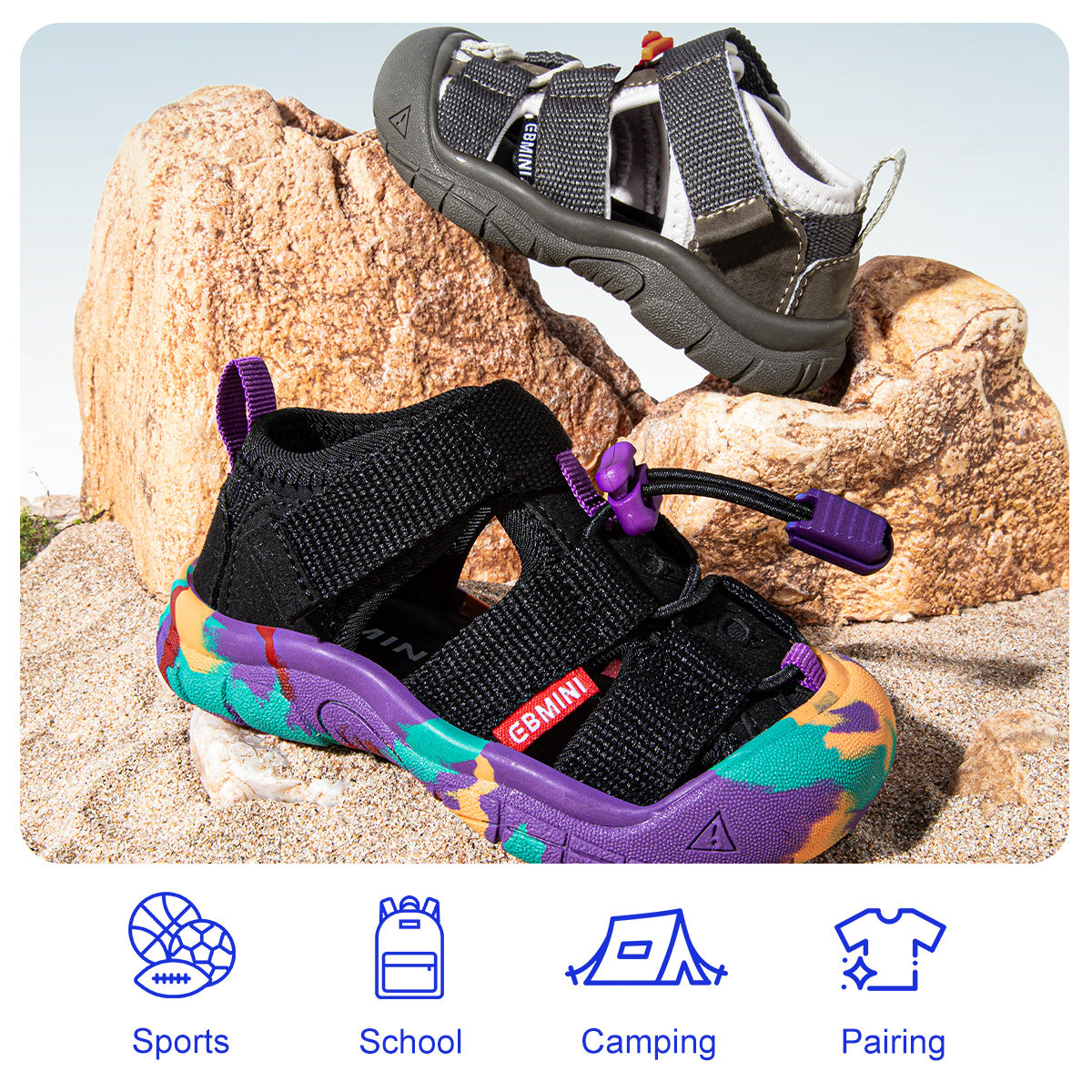 Newport Bungee Closed-Toe Toddler Sandals
