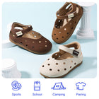 Polka-Dot Perforated Mary Jane Toddler Sandals