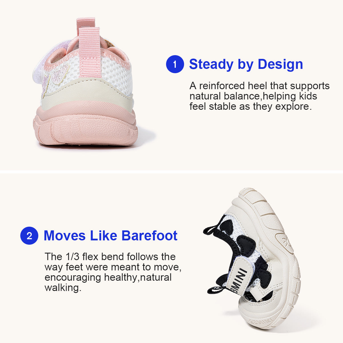Glitter Heart Mesh Toddler Sandals
