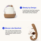 3D Flower Velcro Closed-Toe Toddler Sandals