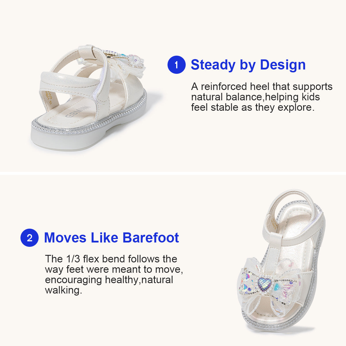 Sequin Bow Dressy Toddler Sandals