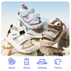 Sporty Webbing Dual-Strap Closed-Toe Toddler Sandals
