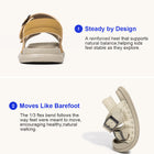 Minimalist Buckle Closed-Toe Toddler Sandals