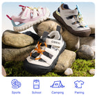 Bungee Lace Closed-Toe Toddler Sandals