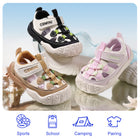 Heart Patch Colorblock Closed-Toe Toddler Sandals