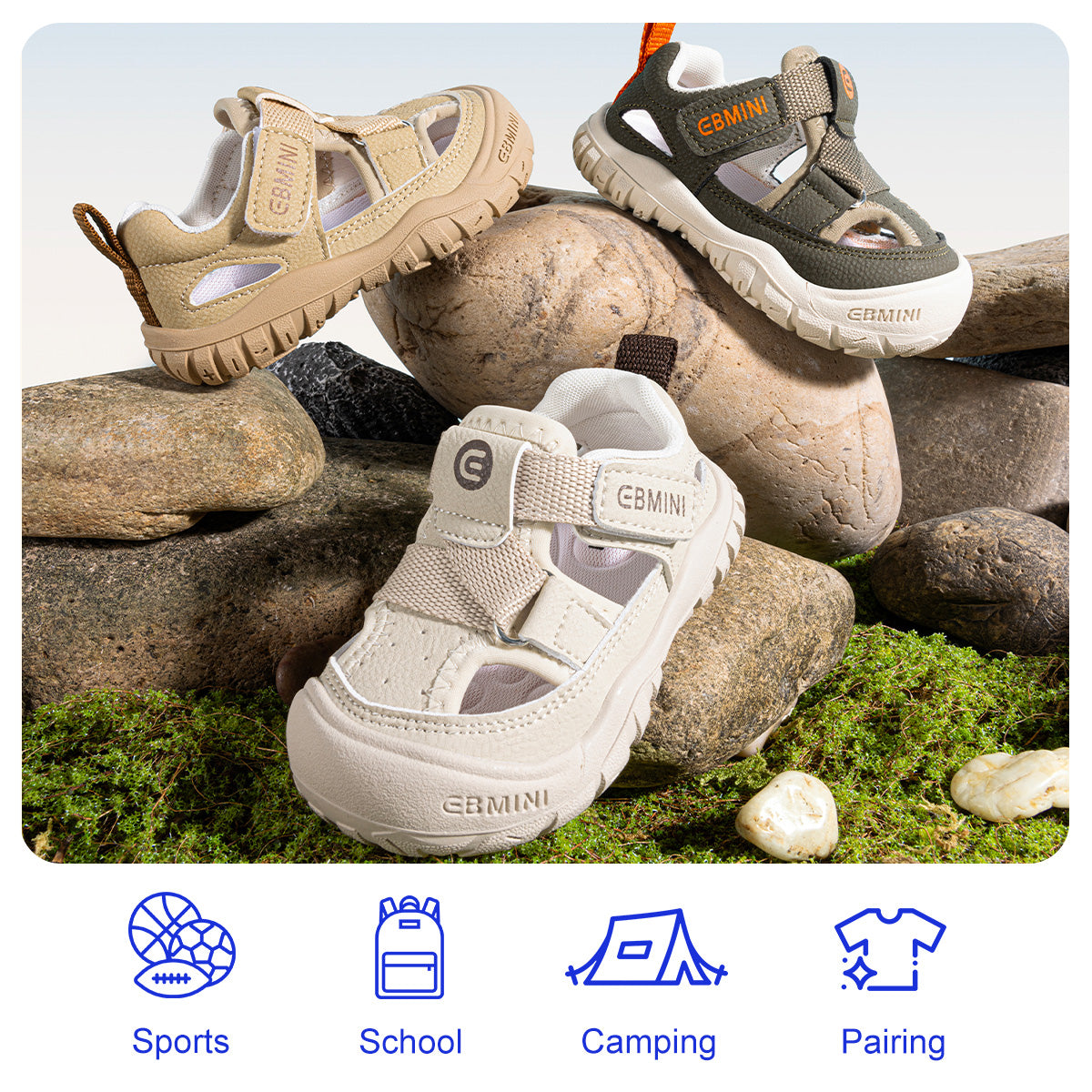 Suede Closed-Toe Toddler Sandals