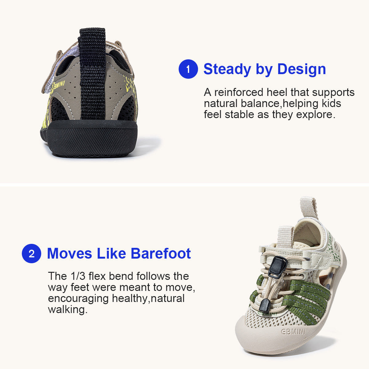 Bungee Lace Adventure Closed-Toe Toddler Sandals
