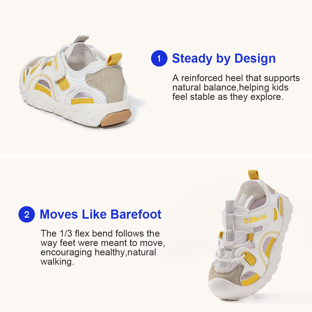 Sport Mesh Closed-Toe Hiking Toddler Sandals