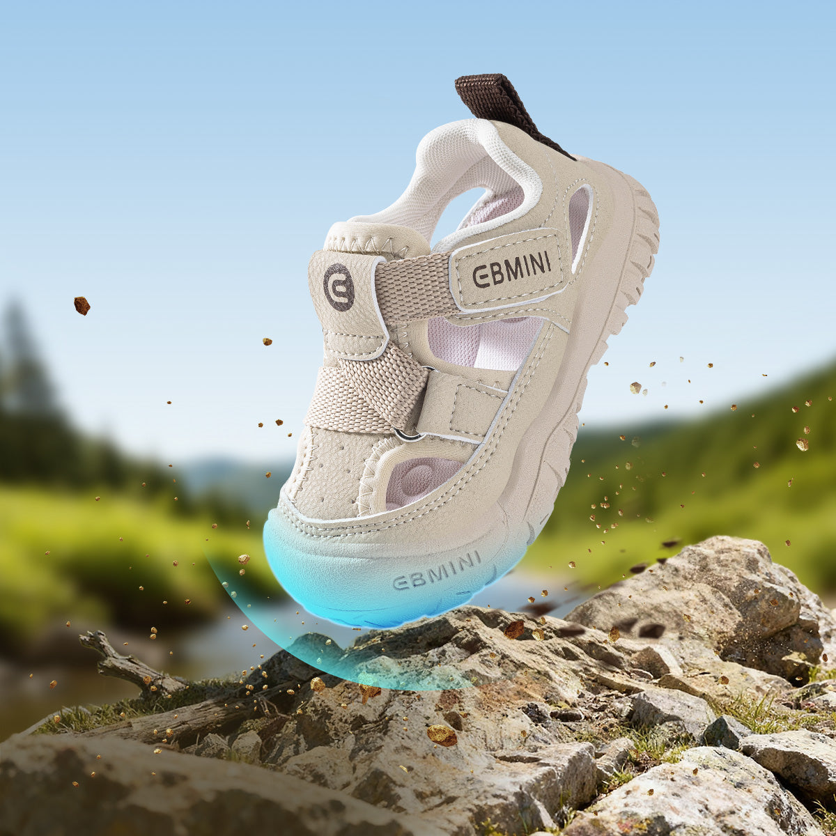 Suede Closed-Toe Toddler Sandals