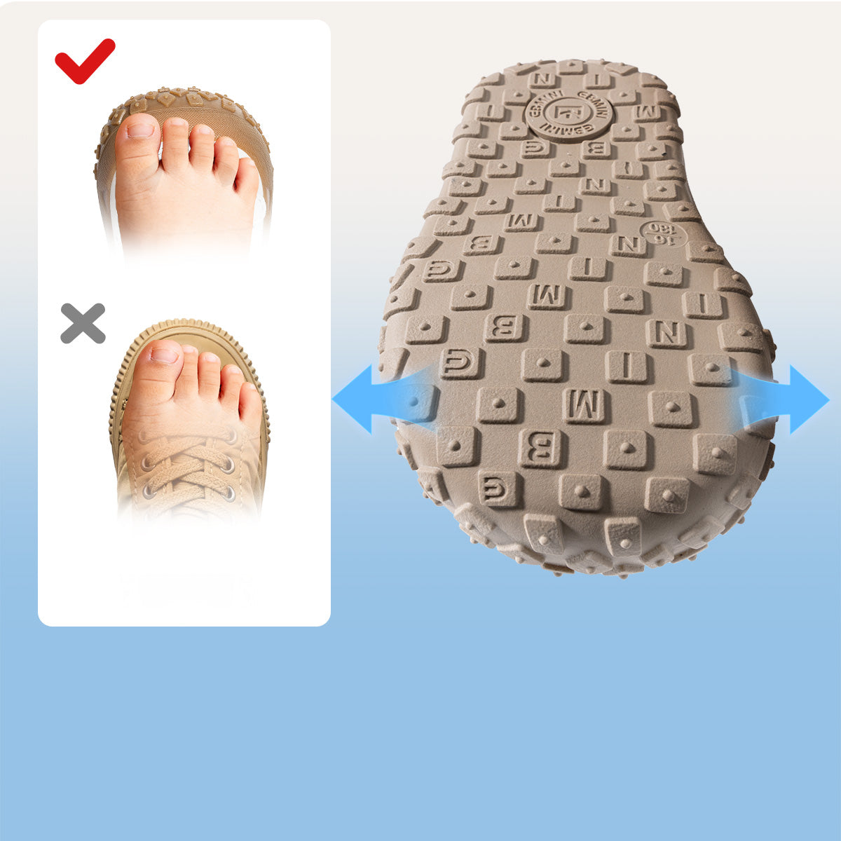 Two-Tone Sport Closed-Toe Toddler Sandals
