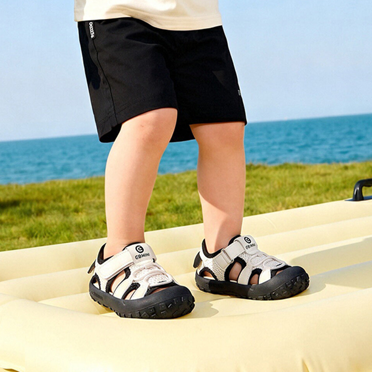 Triple-Strap Fisherman Closed-Toe Toddler Sandals