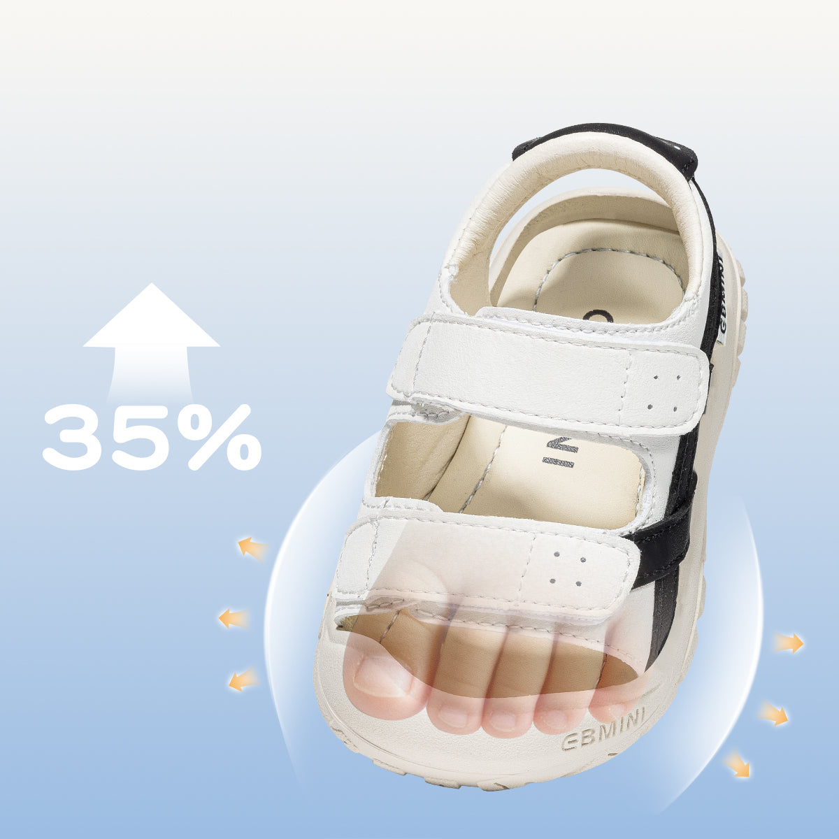 Retro Cross-Strap Closed-Toe Toddler Sandals