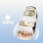 Retro Cross-Strap Closed-Toe Toddler Sandals