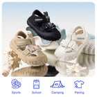 Rugged Webbing Dual-Strap Closed-Toe Toddler Sandals