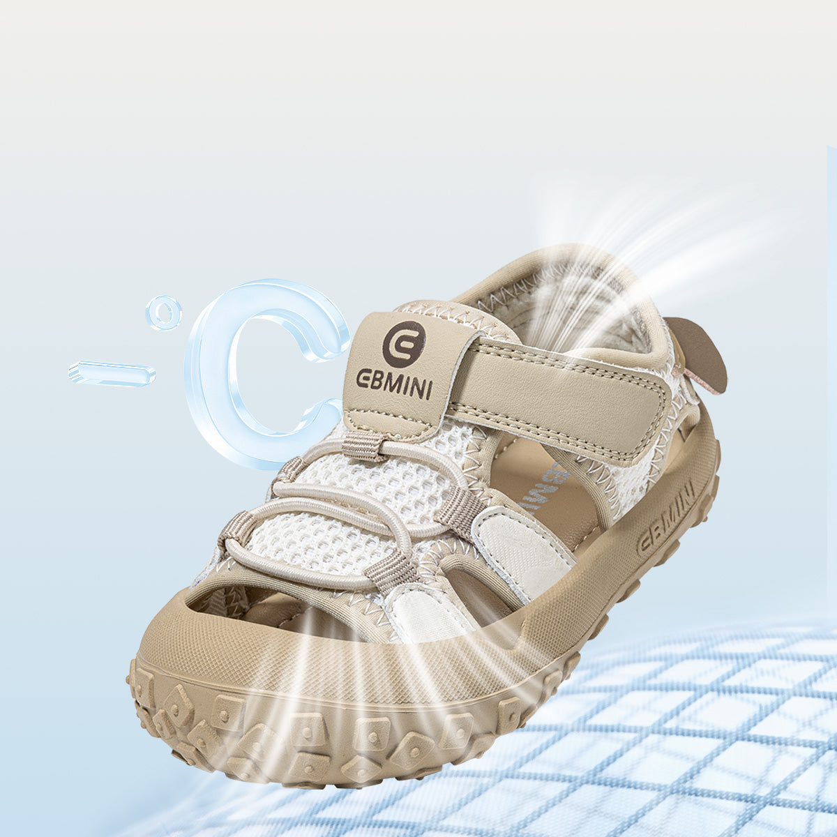 Triple-Strap Fisherman Closed-Toe Toddler Sandals