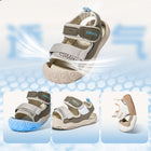 Sporty Webbing Dual-Strap Closed-Toe Toddler Sandals