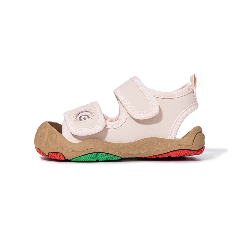 Rainbow Sole Open-Toe Closed-Heel Toddler Sandals