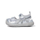 Retro X-Stitch Dual-Strap Mesh Closed-Toe Toddler Sandals