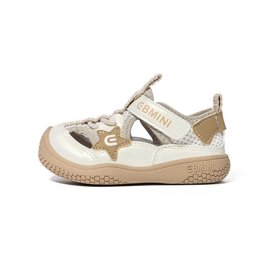 EBMINI Star Mesh Closed-Toe Toddler Sandals | Non-Slip Breathable First Walkers for Boys Girls 15M-5Y