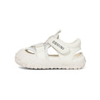 Rugged Webbing Dual-Strap Closed-Toe Toddler Sandals