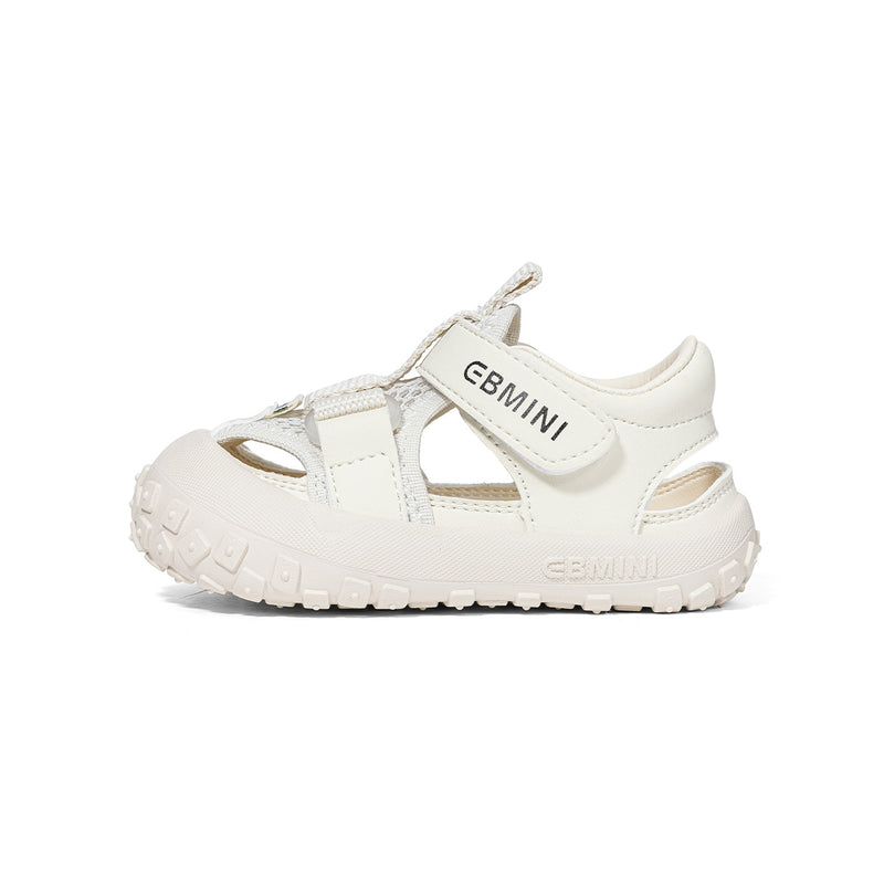 Rugged Webbing Dual-Strap Closed-Toe Toddler Sandals