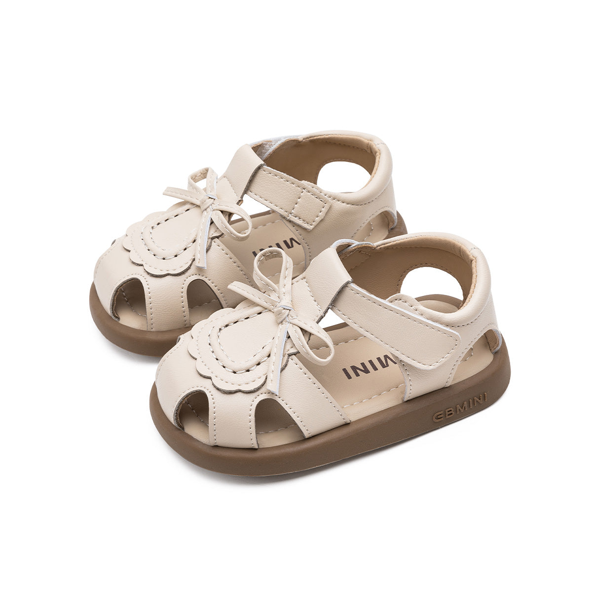 Scallop Bow Toddler Sandals