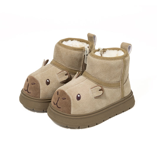 EBMINI Kids’ Cute Animal Boots – Warm Fleece & Safe Grip