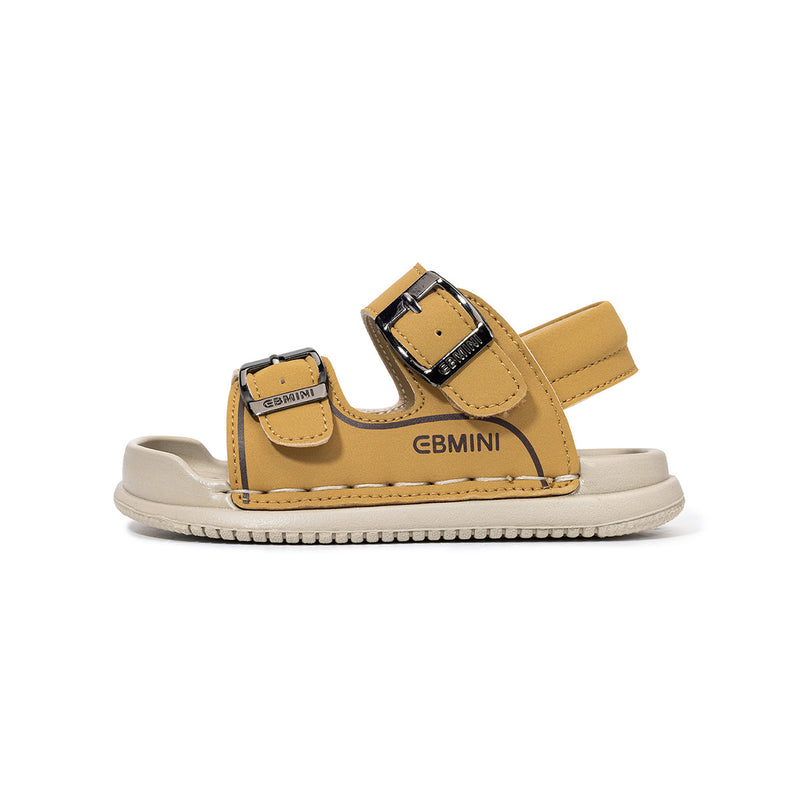 Minimalist Buckle Closed-Toe Toddler Sandals