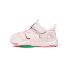 Ribbon-Strap Mesh Closed-Toe Toddler Sandals