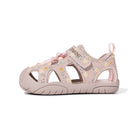 Floral Bow Scallop-Edge Closed-Toe Toddler Sandals